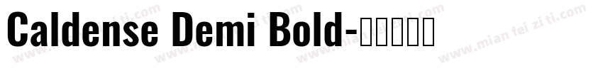 Caldense Demi Bold字体转换